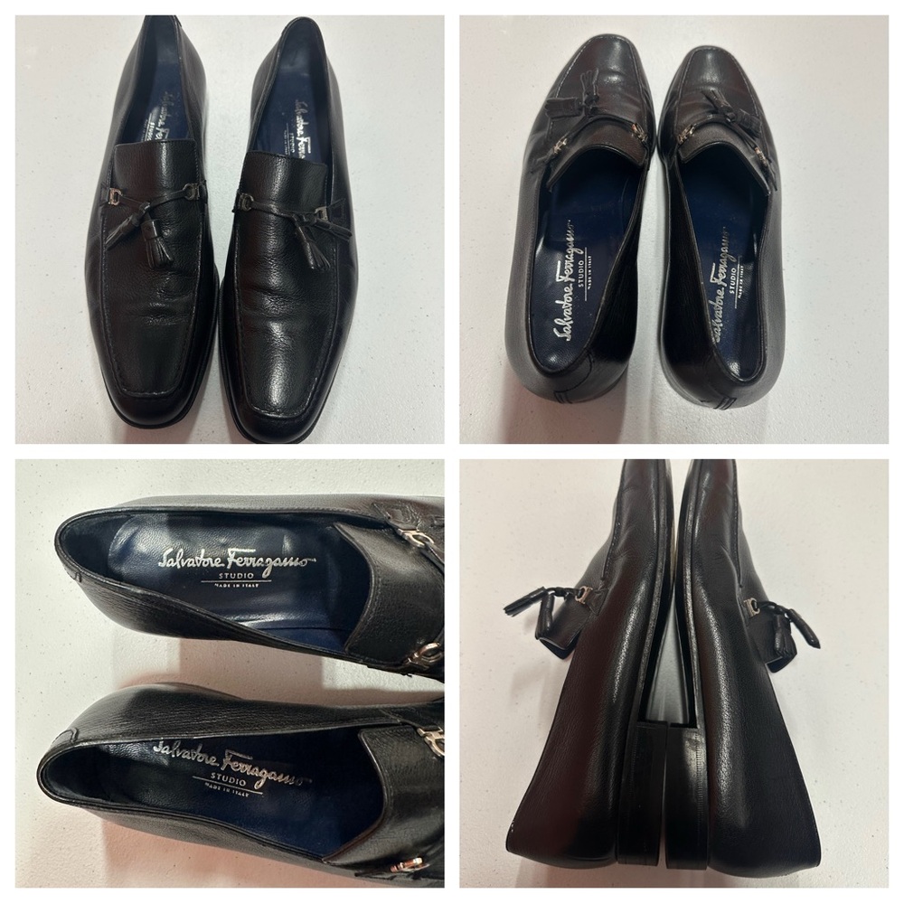 Salvatore Ferragamo Studio Tassel Loafers 
Size 9D
Made in Italy
B50